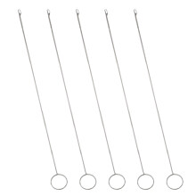 5St Stainlessstål Ögla Vändare Med Lås För DIY Jacka Utbyte
