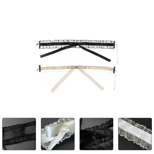 2 Stycken Halsband För Tjejer, Choker Slipslås 2