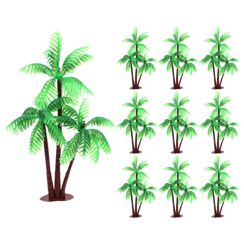 25Pcs Palmträd Modell Tropiska För Diorama Växt