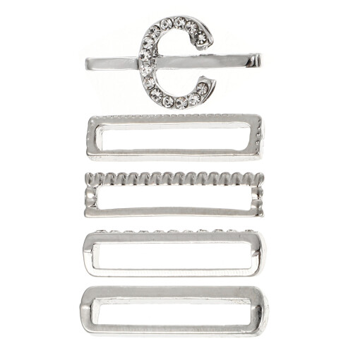 5Pcs -Legeringscharms Rings Kompatibla 38Mm 2