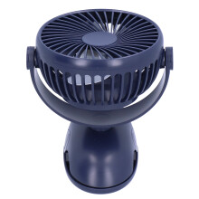 USB Mini Clip Ventilator mit 3 Flügeln, wiederaufladbar, Kühler, 5000mAh, Blau