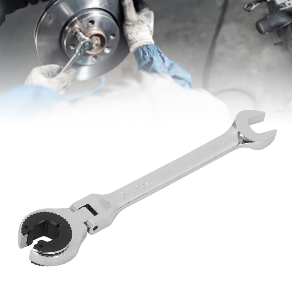 Efficient 12Mm Open Ratchet Wrench For Automotive Repair & Maintenance 4931358975640