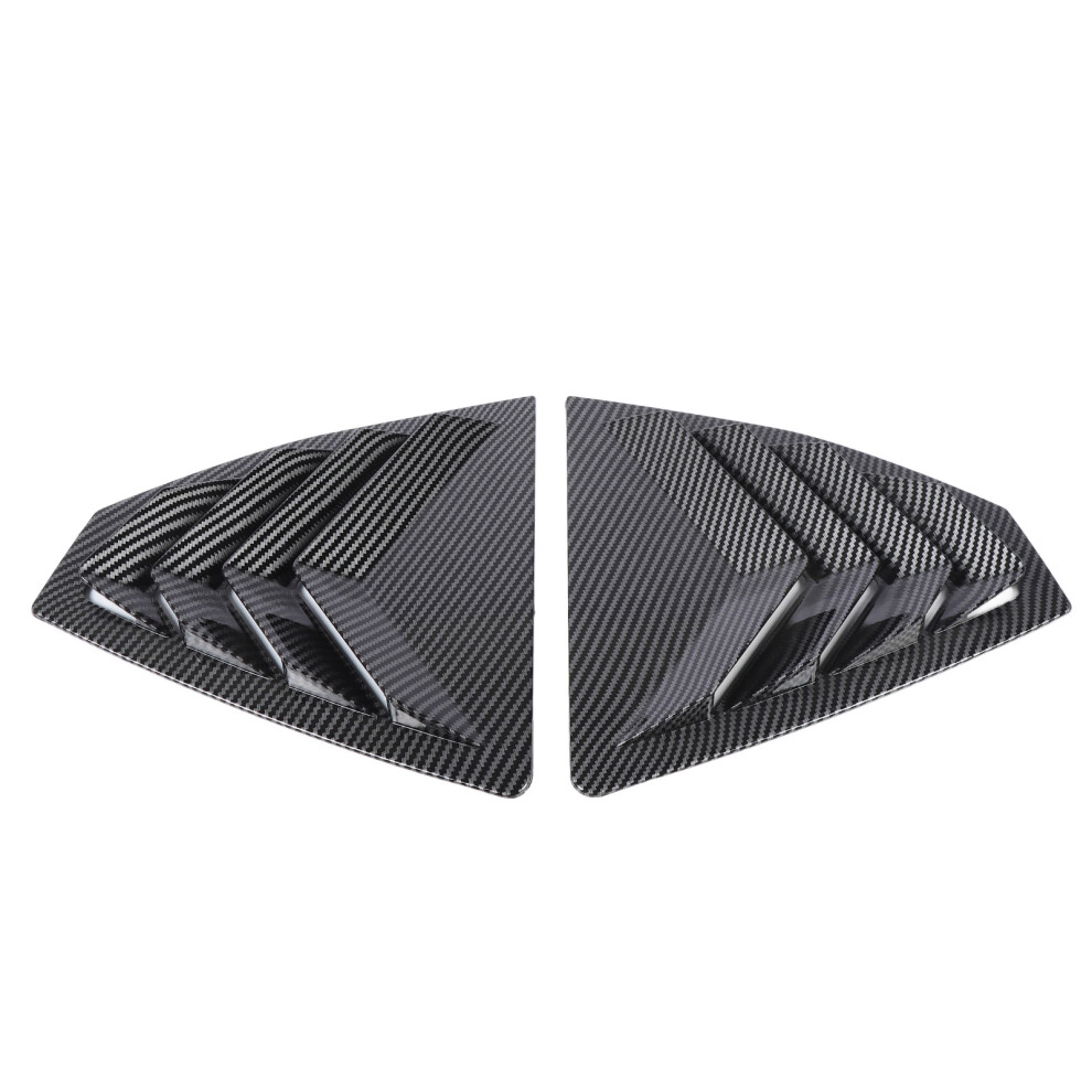 Car Rear Side Window Louver Shutter Cover Trim For Wrx Sti Vb 2022+, Glossy Black 7611358976690