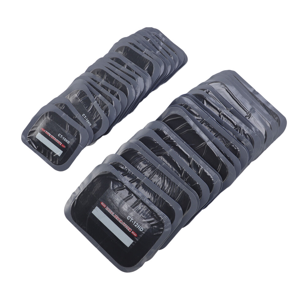 40Pcs Dual Size Tire Repair Patch Rubber Strong Adhesive For Motorbike Car 4621358976890