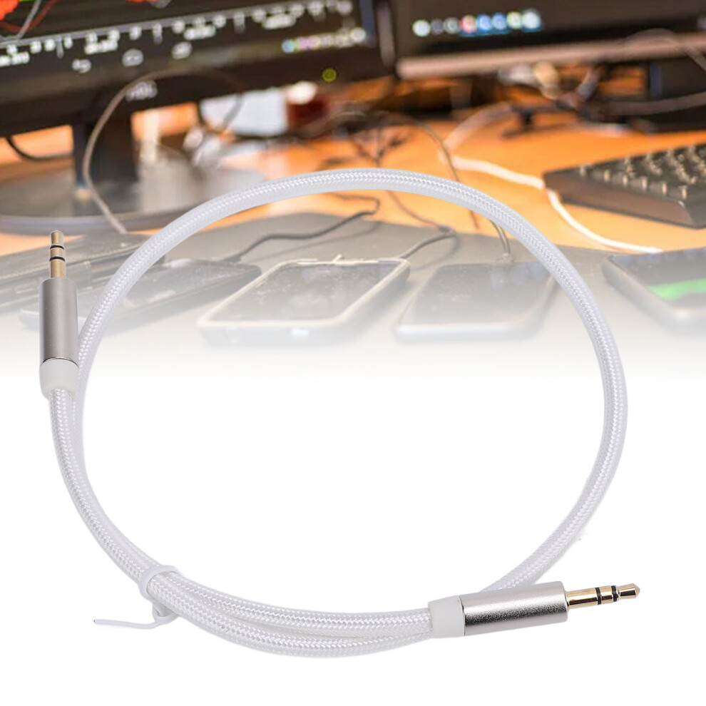 3.5Mm Male Nylon Woven Audio Cable 0.5M For Phone Tablet Speakers 4631358978336
