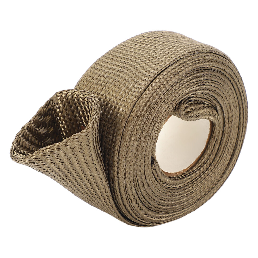 9.8Ft Basalt Fiber Heat Shield Sleeve, 0.75In High Temp Fuel Line Protection 8391358978908