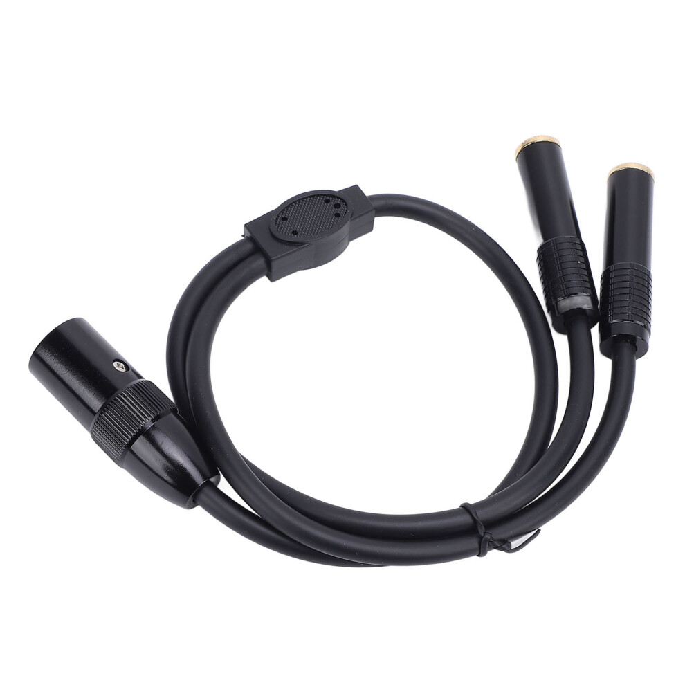 3Pin Xlr Male To Dual 6.35Mm Stereo Y Splitter Cable 1.8M 8761358978602