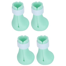 4 pièces de couvre-pattes en silicone pour chat vert menthe 4cm-7cm
