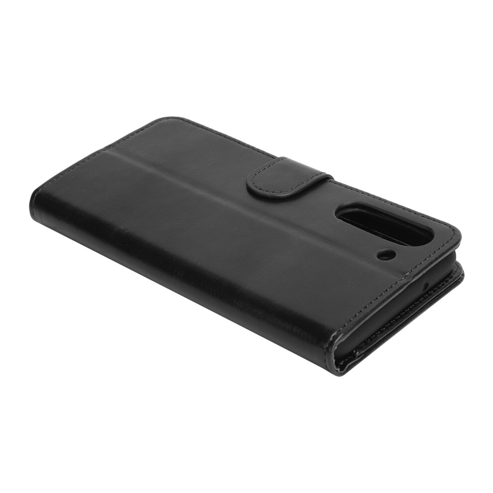 Shockproof Leather Full Body Case For Samsung S21 Fe With Card Slot, Black 4281358980213