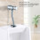 G1/2 Urinal Flush Valve Set Wall-Mount Chrome Hand-Press Operation 3