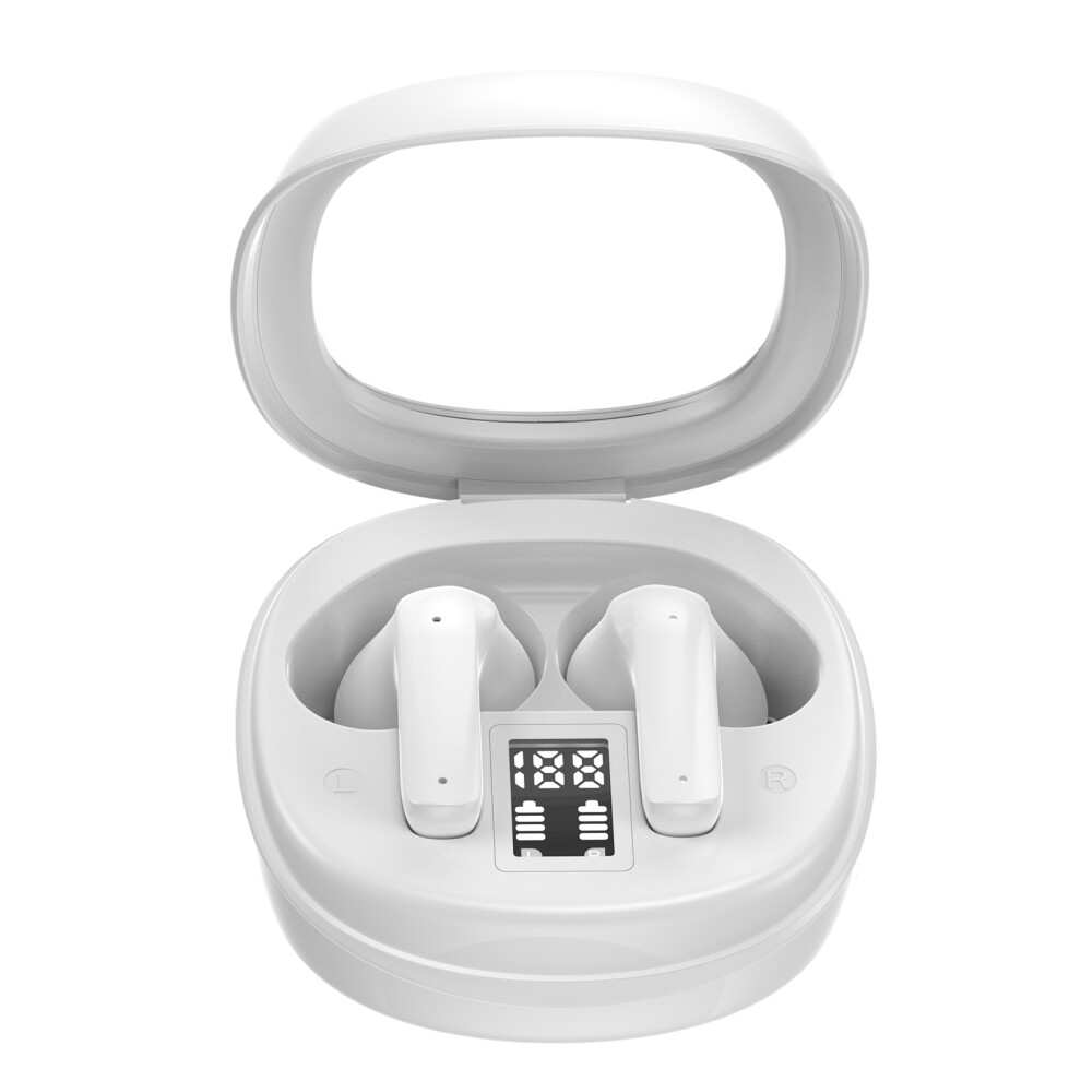 Wireless Earbuds YW17 220mAh, 20H Battery, White, Noise Cancellation-image-OPC-PMT6BDH-NEW