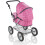 Molly Dolly Pink Dolls Pram With Adjustable Handle 3