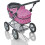 Molly Dolly Pink Dolls Pram With Adjustable Handle 7