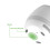 Smart Music Flower Pot with LED Night Light, Touch Sensor, 11.5cm White 8