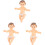 3Pcs Baby Jesus , Miniatyr Figur, 4