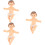 3Pcs Baby Jesus , Miniatyr Figur, 9