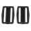 2Pcs Black Plastic Steel Dive Weights with Quick Release Buckle 80g 9