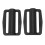 2Pcs Black Plastic Steel Dive Weights with Quick Release Buckle 80g 2