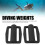2Pcs Black Plastic Steel Dive Weights with Quick Release Buckle 80g 4