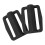 2Pcs Black Plastic Steel Dive Weights with Quick Release Buckle 80g 10