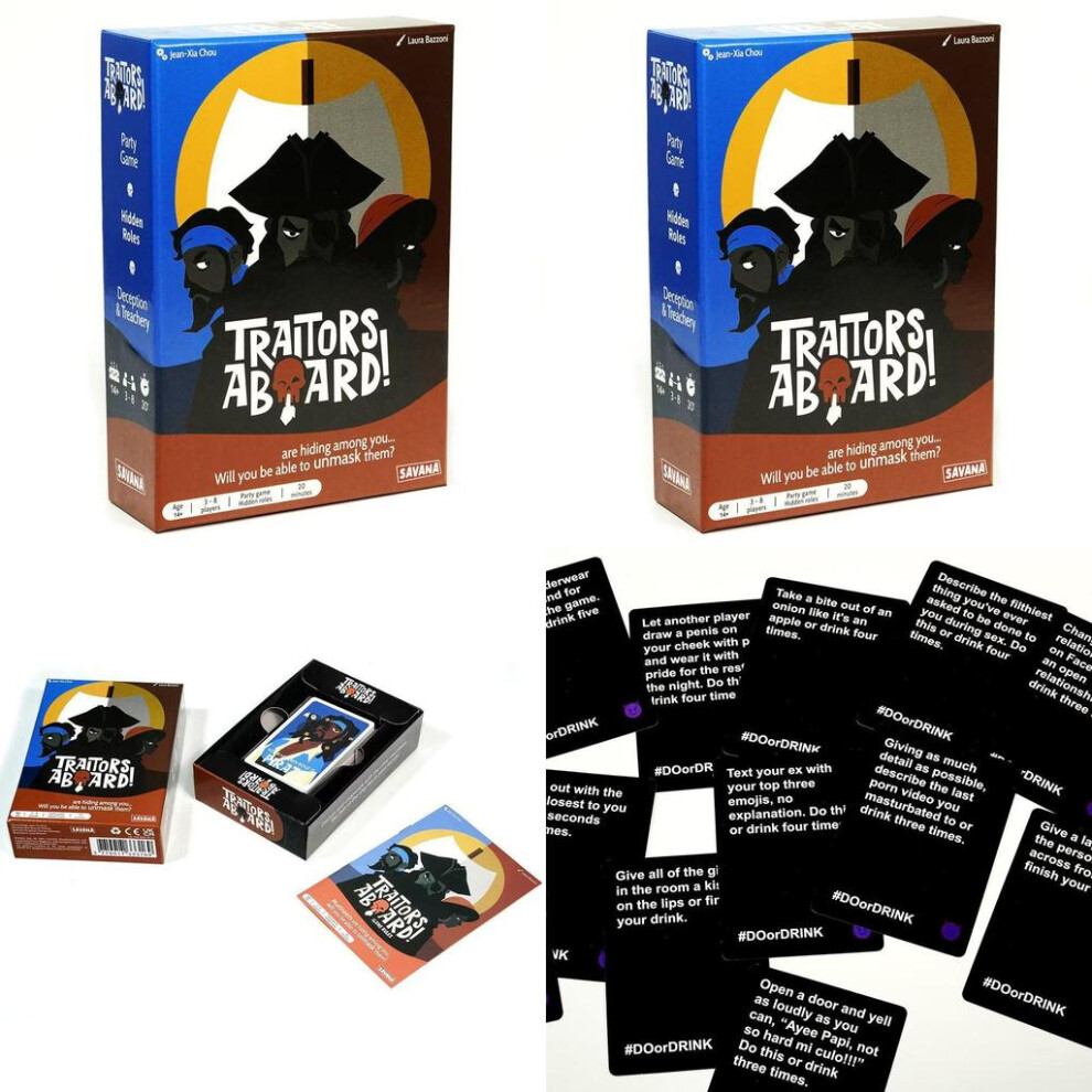 Pirate Traitor Aboard Card Game For Social Gathering Intelligence Training And
