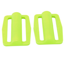 2Pcs Fluorescent Yellow Plastic Steel Dive Weights with Quick Release Buckle