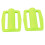 2Pcs Fluorescent Yellow Plastic Steel Dive Weights with Quick Release Buckle 1