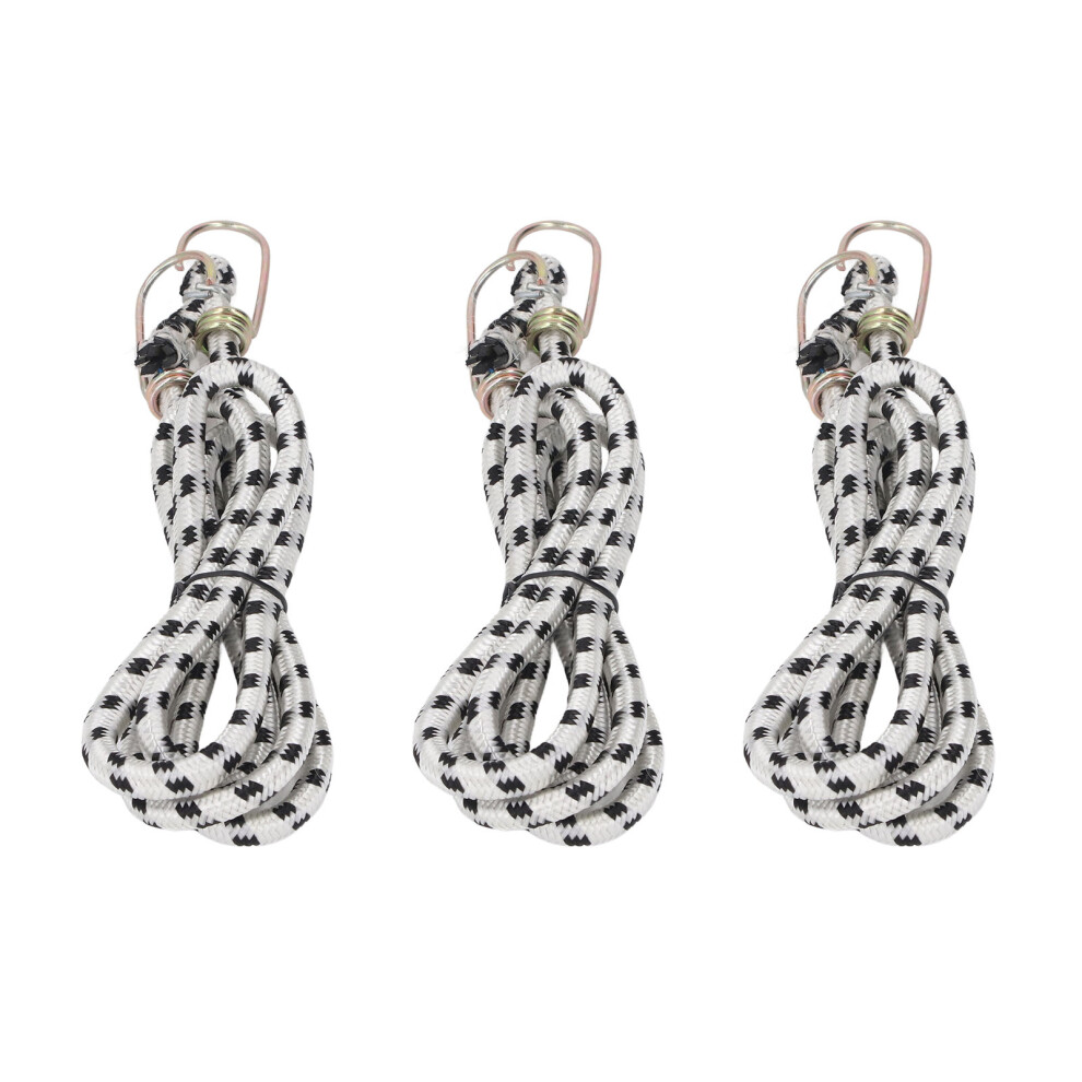 10Pcs Heavy Duty Rubber Elastic Rope With Hooks, 1.5M/4.9Ft For Securing & Binding 4281358986567