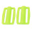 2Pcs Fluorescent Yellow Plastic Steel Dive Weights with Quick Release Buckle 15