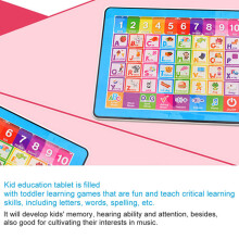 Kids Learning Pad Tablet für Wörter, Rechtschreibung, Musik | 24,3x19cm