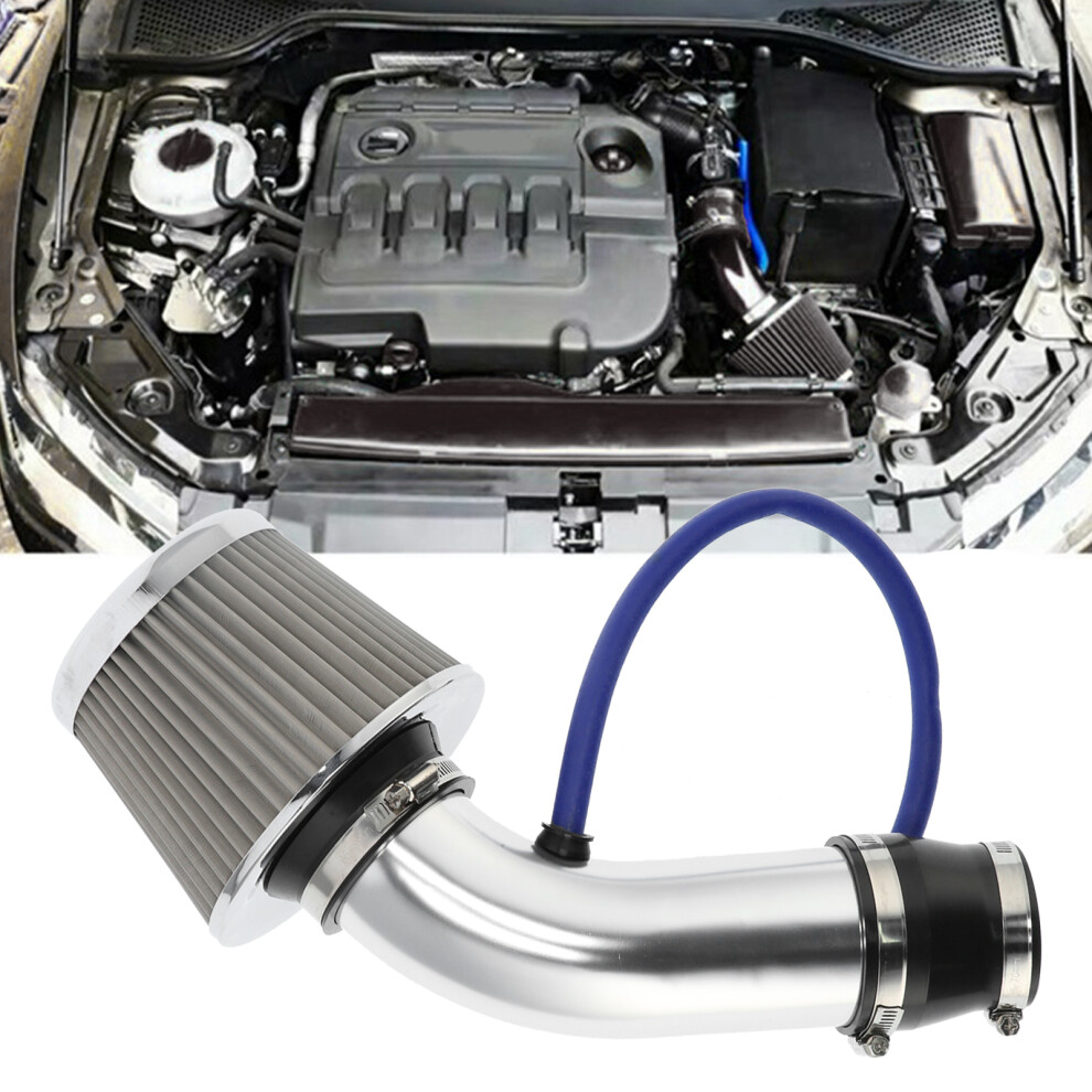3In Car Cold Air Intake Filter Kit 76Mm Metal/Plastic Replacement 7611358989713