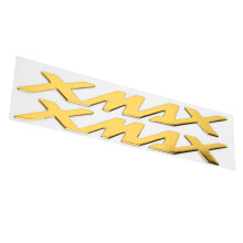 Coppia di adesivi con emblema 3D per XMAX 125 250 400 giallo