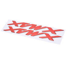 Adesivi con emblema 3D rossi per XMAX 125/250/400 - coppia