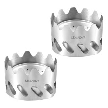 2 Stück Mini-Aluminium-Alkohol-Reisekocher 80 ml Tragbares Campingkocher-Set