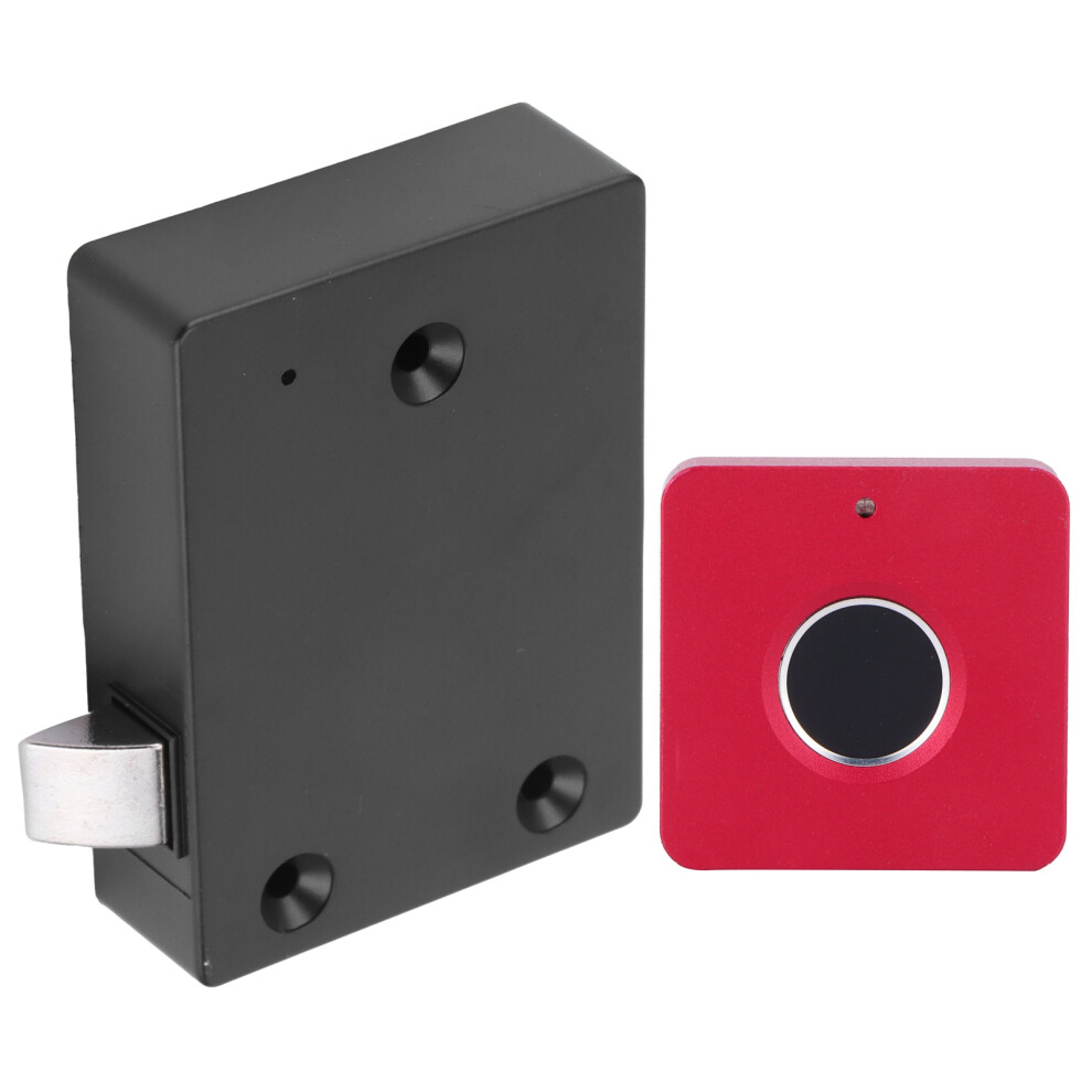 Aluminum Alloy Smart Fingerprint Lock for Cabinets, 20 Prints, Red-image-OPC-PMT6TCS-NEW
