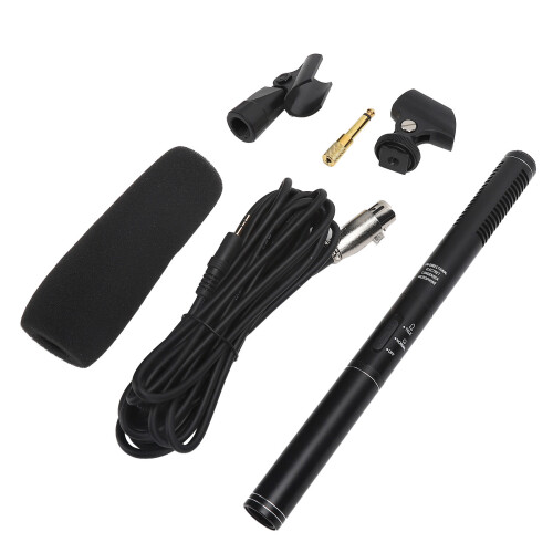 Directional Wired Interview Microphone with XLR for Clear Recording