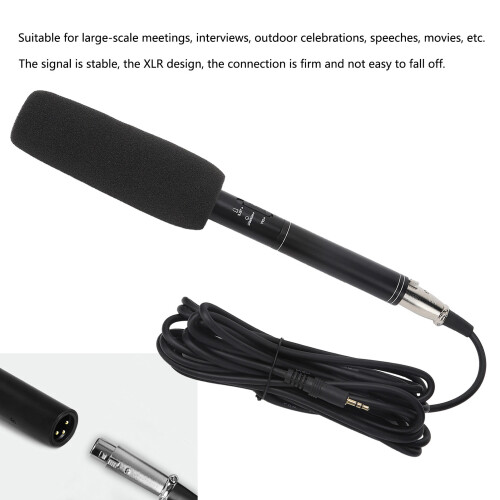 Directional Wired Interview Microphone with XLR for Clear Recording 2