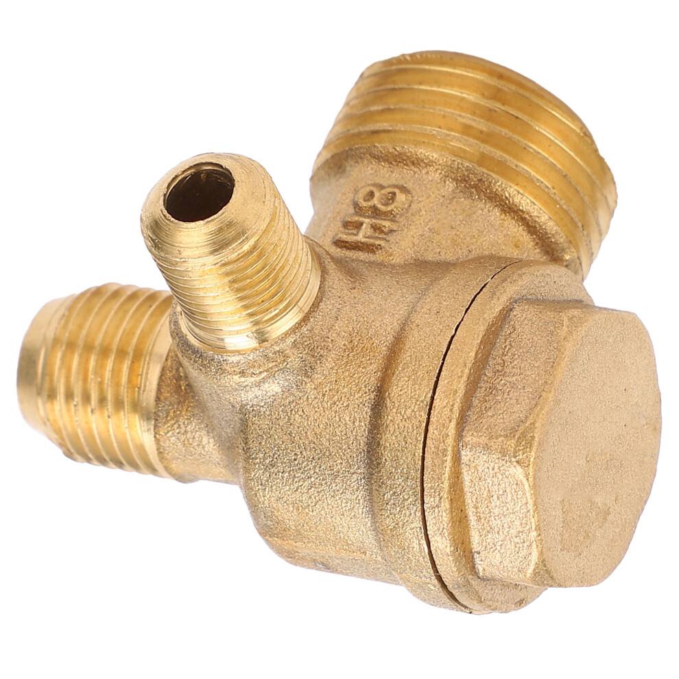 Brass 3-Way Air Compressor Check Valve 1/2x14x10 Non-Return-image-OPC-PMT6YXF-NEW