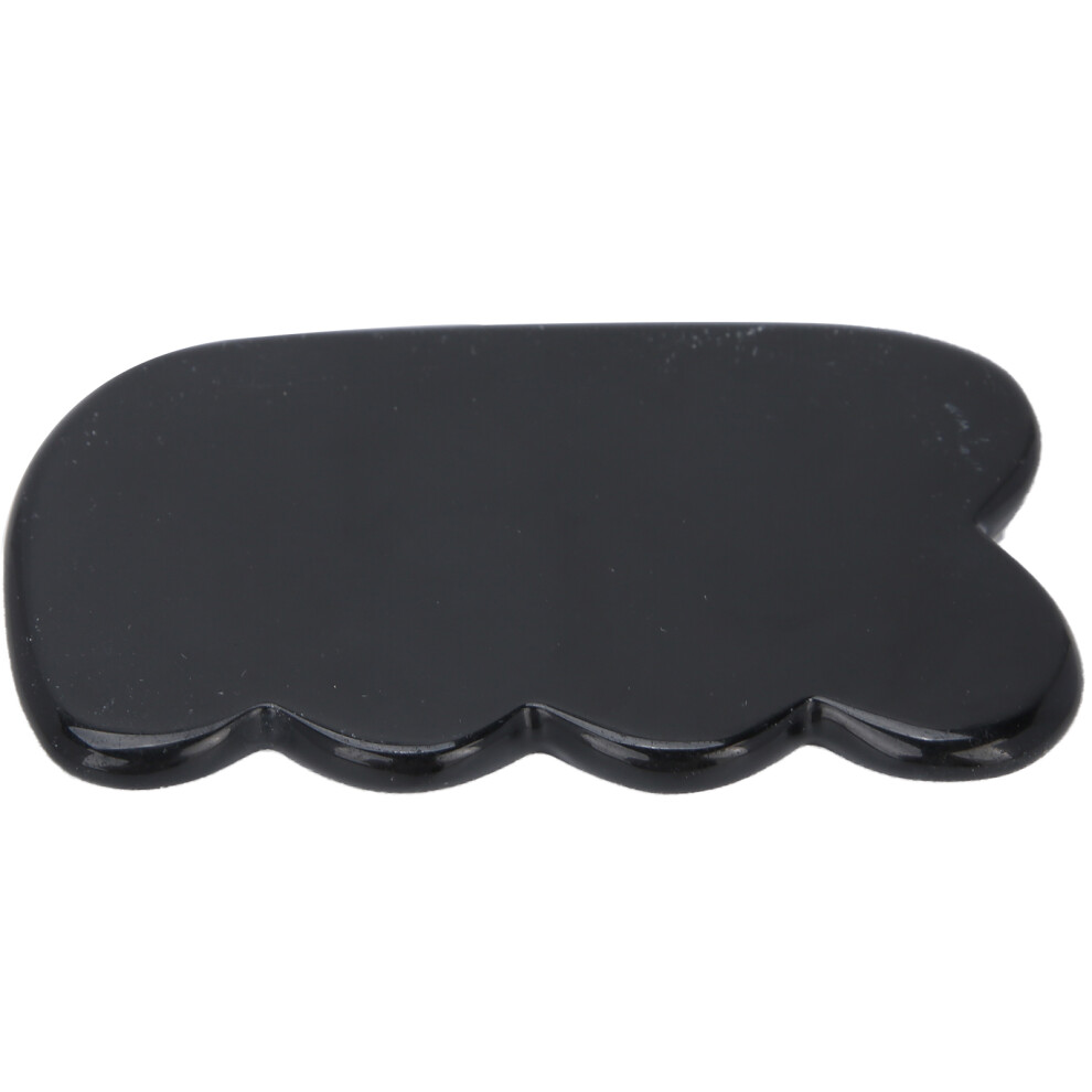 Black Portable Guasha Board - Compact Acupuncture And Scraping Massage Tool