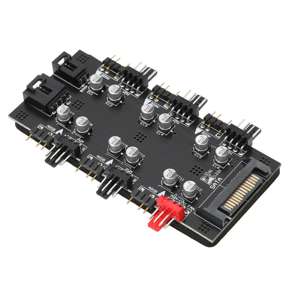 6 Way Splitter Hub For Pwm & Argb Ing, 99X61x12mm Light 9371358993568