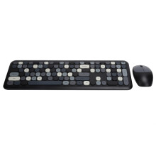 Kabelloses Tastatur-Maus-Set 2,4G, 110 Tasten, für Windows, Schwarz