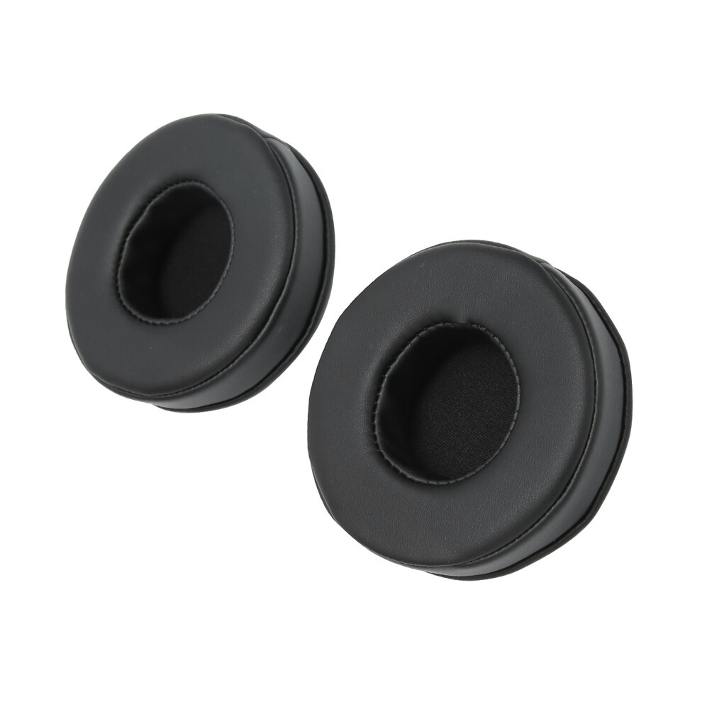 2Pcs 85Mm Universal Ear Cushions For Headphones, Sponge & Leather Black 5061358994019