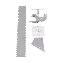 Professional Guitar Neck Arc Ruler Set with Silver Chord Leveling Gauge