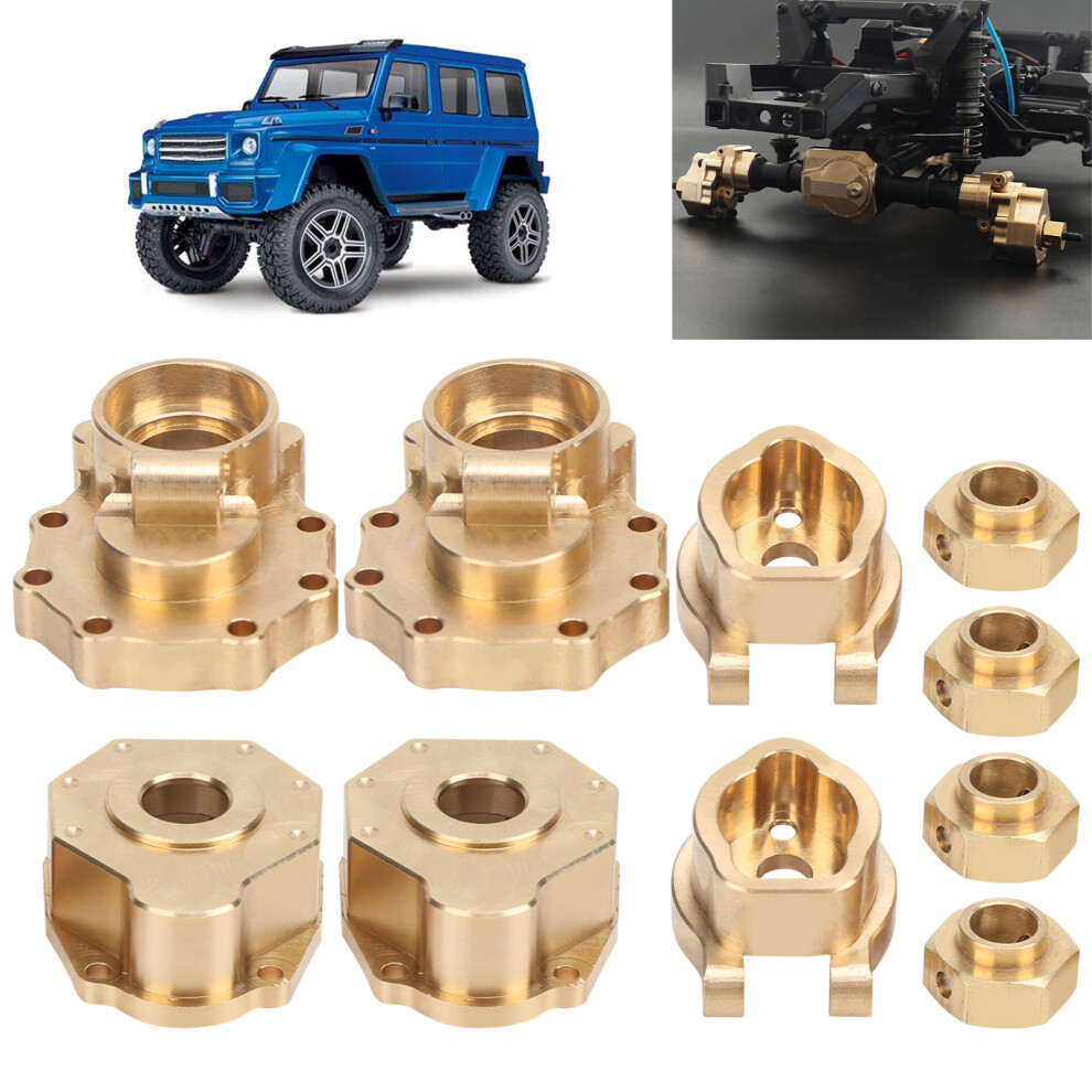 Durable Brass Drive Housing Set For Traxxas Trx4/Trx6 Rc Crawler 3151358995542