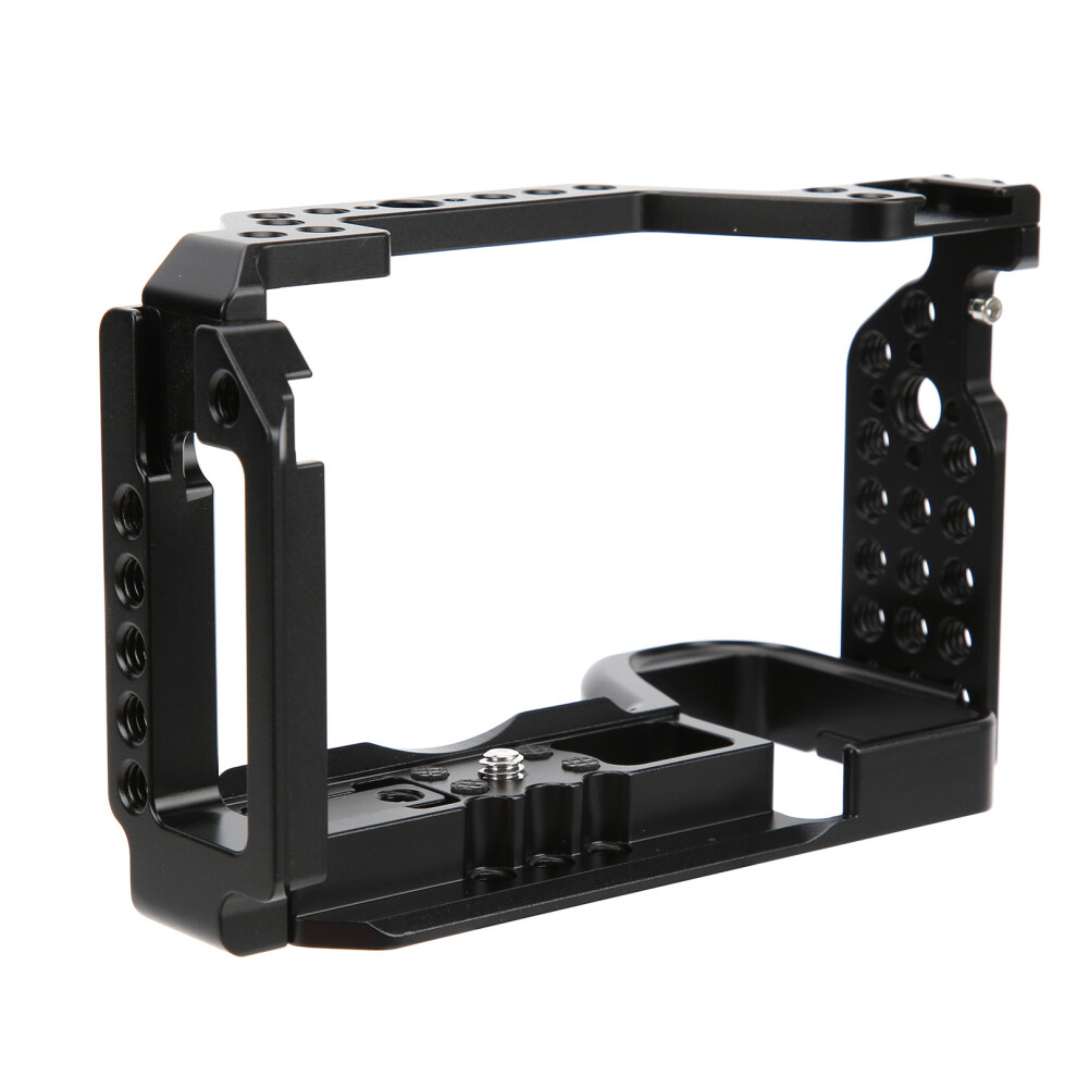 Aluminum Alloy Camera Cage For Sony A6600 With Cold Shoe - 245G Bronze 7901358995112