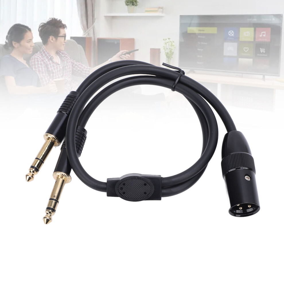 Xlr To 2 6.35Mm Stereo Y Splitter Audio Cable 0.5M 8781358997830
