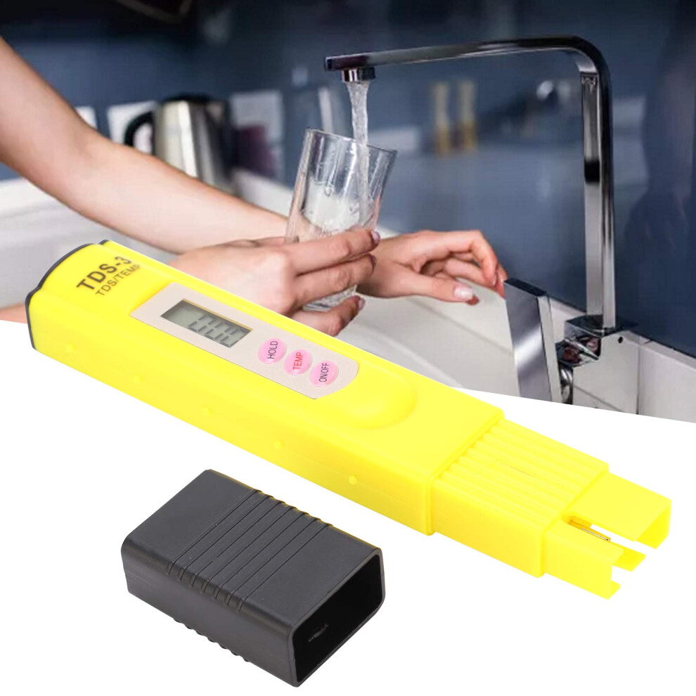 H3 Portable Tds Meter Water Tester Pen, Yellow, 1-9990Ppm 8061358998298