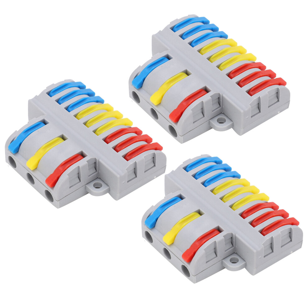 Splâ93 Lever Nut Type 9 Into 3 Wire Splitter Connector 5 Pack 3771358998840