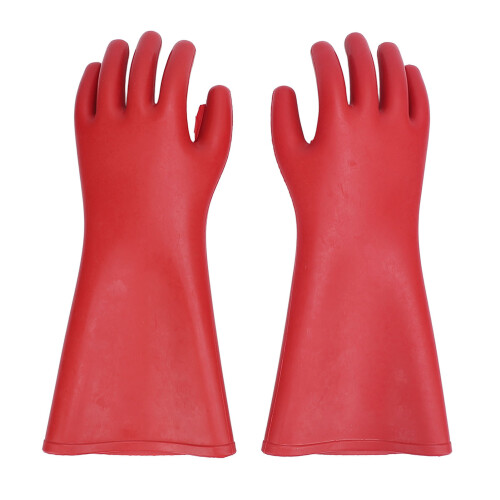 2 Stück elektrisch isolierte Handschuhe aus rotem