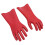 2 Stück elektrisch isolierte Handschuhe aus rotem 9
